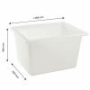 Bac grand volume 500 L - blanc