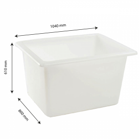 Bac grand volume 310 L - blanc