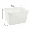 Bac grand volume 220 L - blanc