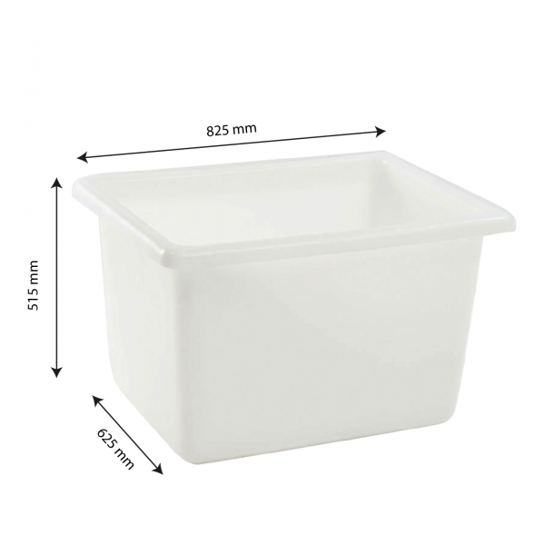 Bac grand volume 170 L - blanc