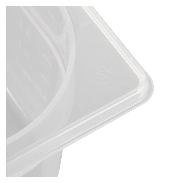 Bac gastronorme GN1/2 HACCP + couvercle - 100 mm - 6 L - Lot de 2