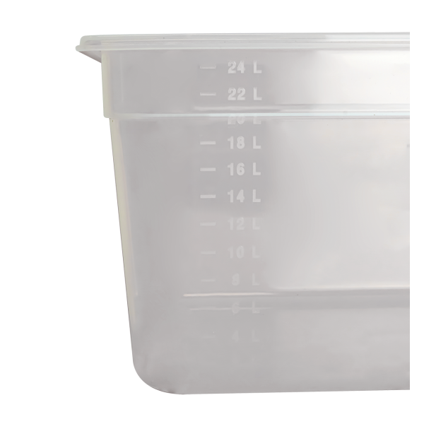 Bac gastronorme GN1/1 HACCP + couvercle - 200 mm - 26 L - Lot de 2
