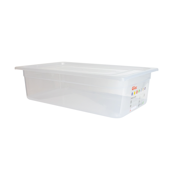 Bac gastronorme GN1/1 HACCP + couvercle - 150 mm - 20 L - Lot de 2