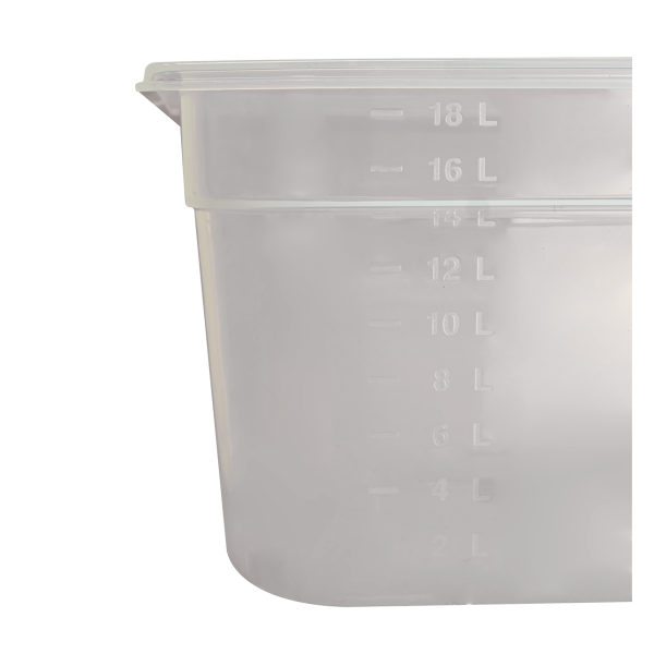 Bac gastronorme GN1/1 HACCP + couvercle - 150 mm - 20 L - Lot de 2