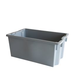 Bac empilable emboîtable 750 x 460 x 310 mm - 70 L - gris