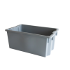 Bac empilable emboîtable 750 x 460 x 310 mm - 70 L - gris