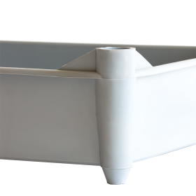 Bac empilable avec 4 pieds 520 x 320 x 125 mm - 11 L - gris