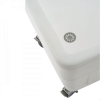 Bac double-paroi 500 L - roues chape inox - blanc