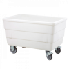 Bac double-paroi 310 L - roues chape inox - blanc