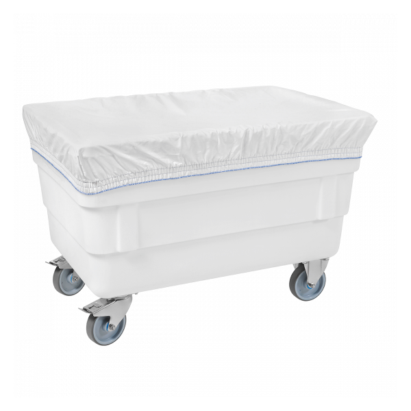 Bac double-paroi 310 L - roues chape inox - blanc