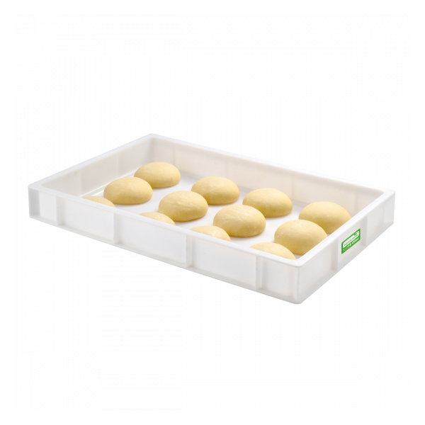 Bac à pâtons biosourcé 600 x 400 x 90 mm 15 L - blanc