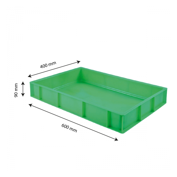 Bac à pâtons 600 x 400 x 90 mm 15 L - vert