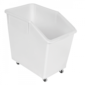 Bac à ingrédients 80 L + 4 roues - blanc