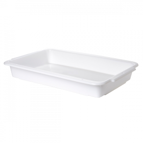 Bac à diviseuse rectangulaire 600 x 400 - 13 L - blanc