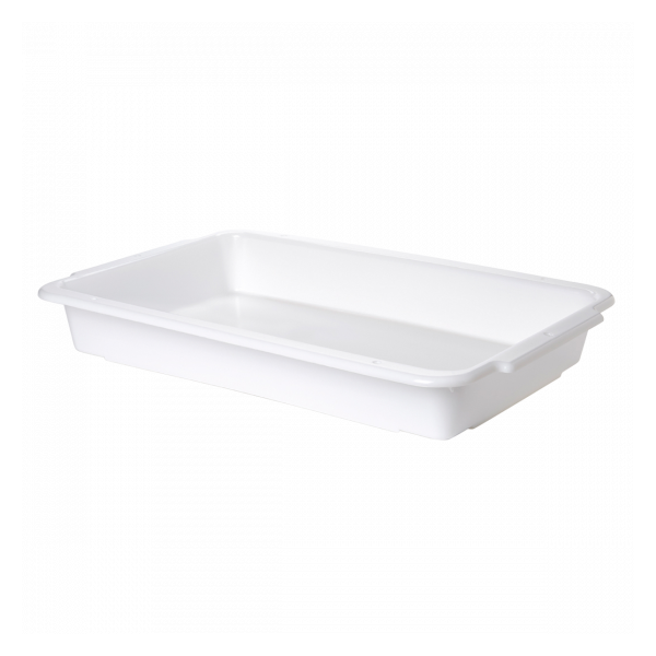 Bac à diviseuse rectangulaire 600 x 400 - 13 L - blanc