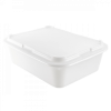 Bac à diviseuse rectangulaire 20 L - blanc