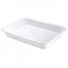 Bac à diviseuse rectangulaire 10 L - blanc
