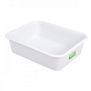 Bac à diviseuse biosourcé rectangulaire 20 L - blanc