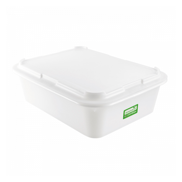 Bac à diviseuse biosourcé rectangulaire 20 L - blanc