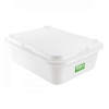 Bac à diviseuse biosourcé rectangulaire 20 L - blanc