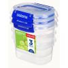 Lot de 3 Boîtes alimentaires hermétiques 400 ml