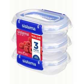 Lot de 3 Boîtes alimentaires hermétiques 180 ml