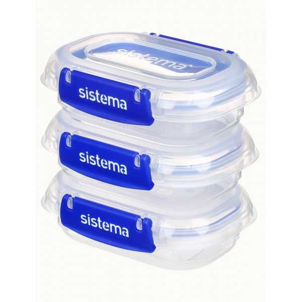 Lot de 3 Boîtes alimentaires hermétiques 180 ml