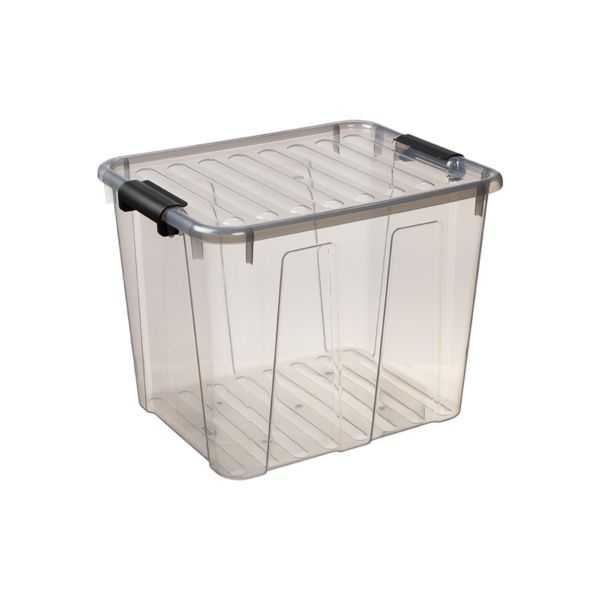 Boîte de rangement avec couvercle Home Box 40 litres