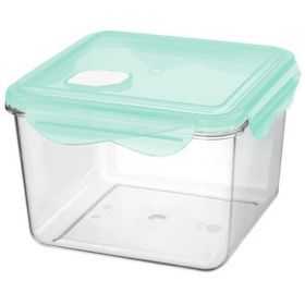 Boite Alimentaire Carrée incassable avec clips 1,7 litre