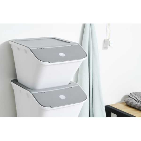 Bac de rangement ou tri avec couvercle incliné 37 litres