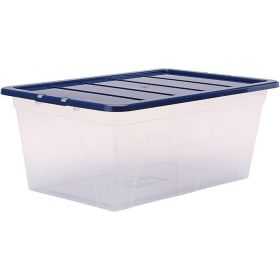 Boîte de rangement transparente empilable 38 litres