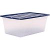 Boîte de rangement transparente empilable 38 litres