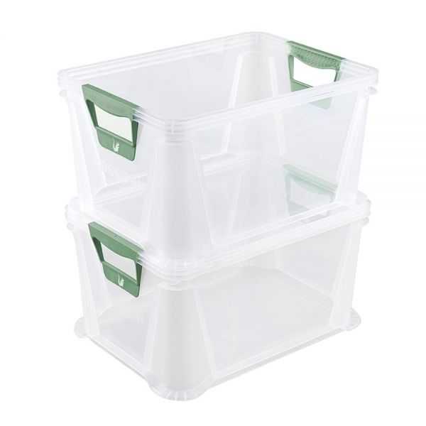 Caisse Plastique Translucide Empilable 45 litres