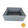 2 Bacs de rétention avec caillebotis 99 litres anti UV 67x55 cm