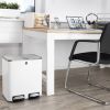 Poubelle de tri sélectif à pédale "the classy" 2 x 12 litres