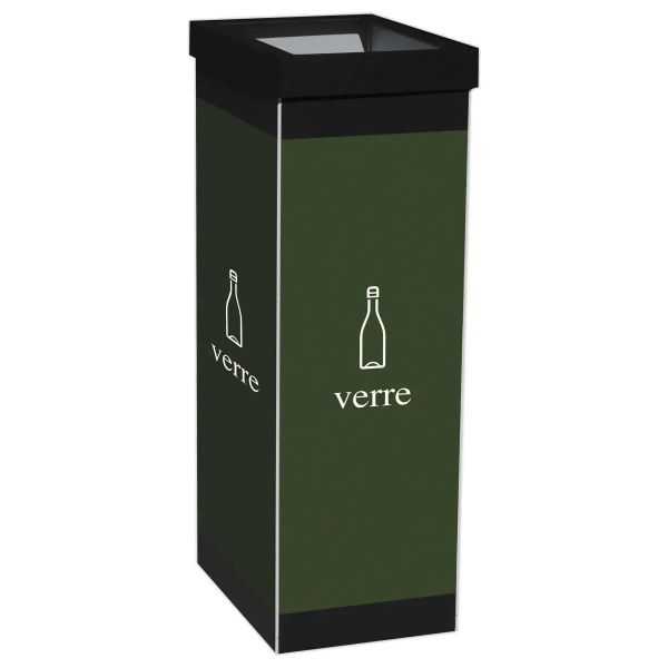 Poubelle de tri pour collecte du verre 60 litres