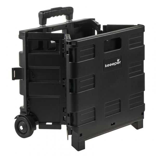 Chariot de Course pliable Caisse capacité 25 kg