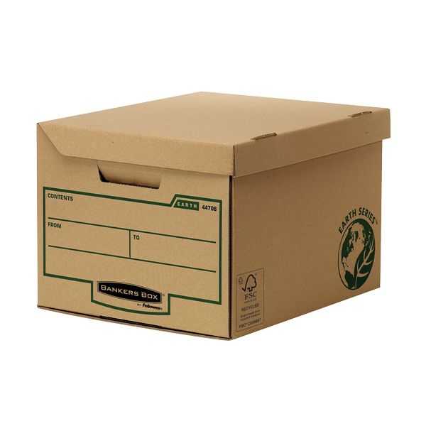 Lot de 10 boîtes d'archives solide en carton recyclé