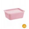 6 Petits bacs de rangement avec couvercle 1 Litre