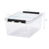 Boîte de rangement 14 litres avec 7 bacs et couvercle