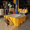 Bac de Rétention 475 l jaune pour 4 Fûts avec Caillebotis Metal