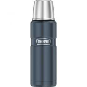 Bouteille isotherme Etanche 0,47 litre bleu acier Thermos