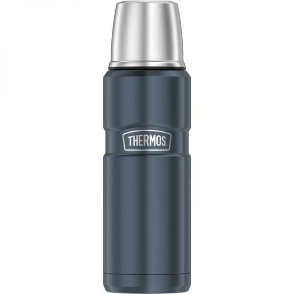 Bouteille isotherme Etanche 0,47 litre bleu acier Thermos