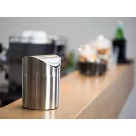 Poubelle de table en inox 1,2 litre