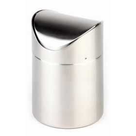 Poubelle de table en inox 1,2 litre