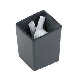 Petite poubelle de table rectangulaire en plastique