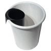 Petite poubelle à déchets ronde 2 litres