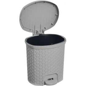 Poubelle pour Salle de Bain Elégante en Plastique 5,5 litres