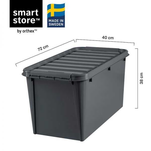 Grande Caisse plastique avec couvercle 70 litres