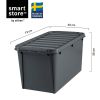 Grande Caisse plastique avec couvercle 70 litres